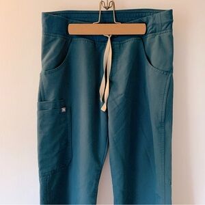 Figs Teal Scrub Pants size Small Petite
